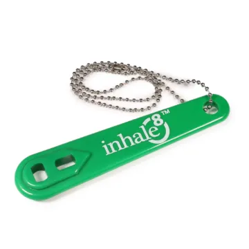Inhale8 Green Oxygen Wrenches with Chain, 5 / Pack