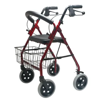 Parsons 4200WX Wide Low Rollator - Red