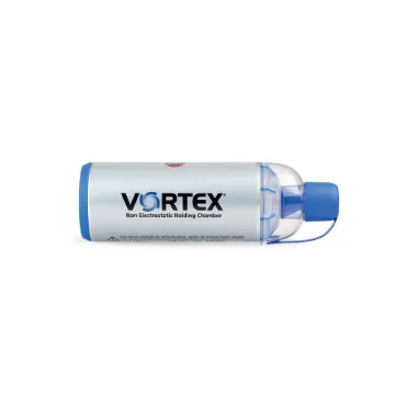 PARI VORTEX Non Electrostatic Valved MDI Holding Chamber, with Mouthpiece